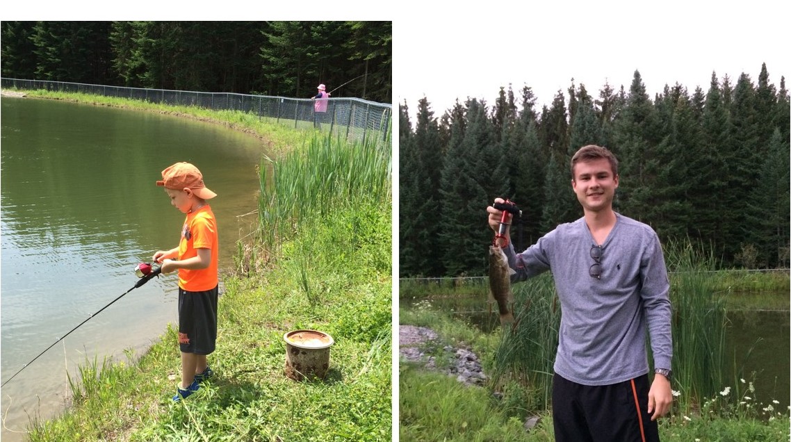 Patrick and Sean O'Connor with fish