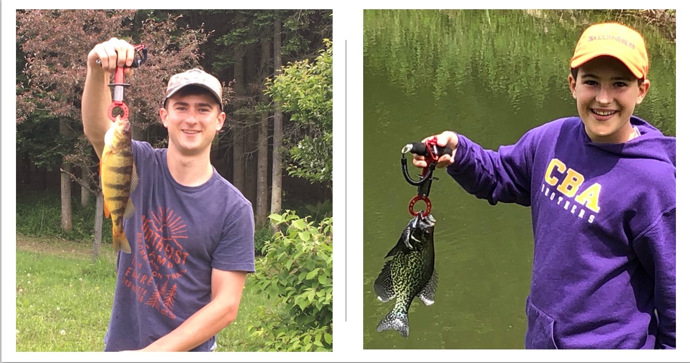 Brendon and Christopher with fish