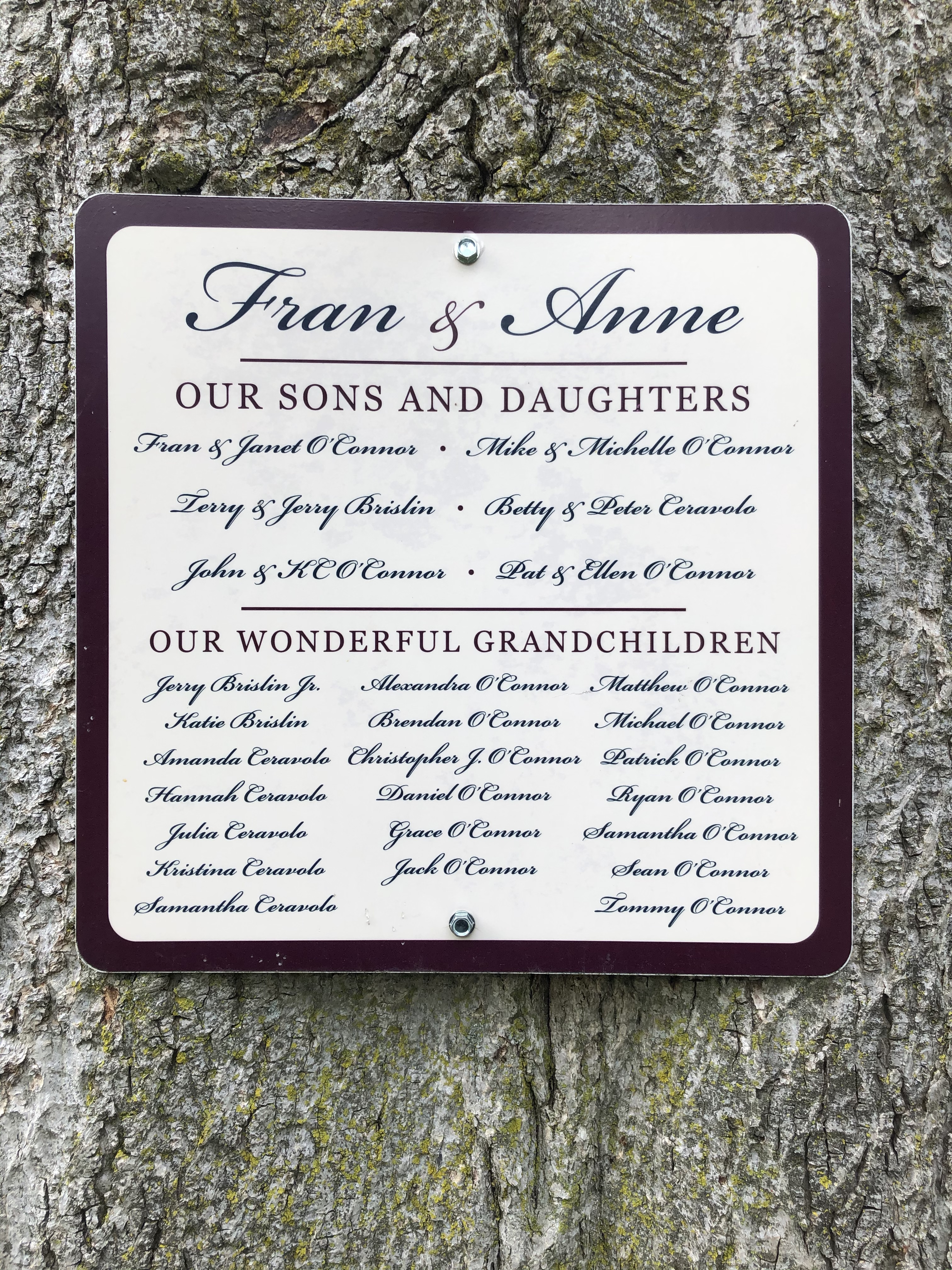 The Sign of the Children and Grandchildren.